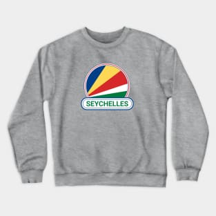 Seychelles Country Badge - Seychelles Flag Crewneck Sweatshirt